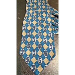 The Toggery Men's Silk Tie Gift Set with Fish Keyring Green Gold Business Attire